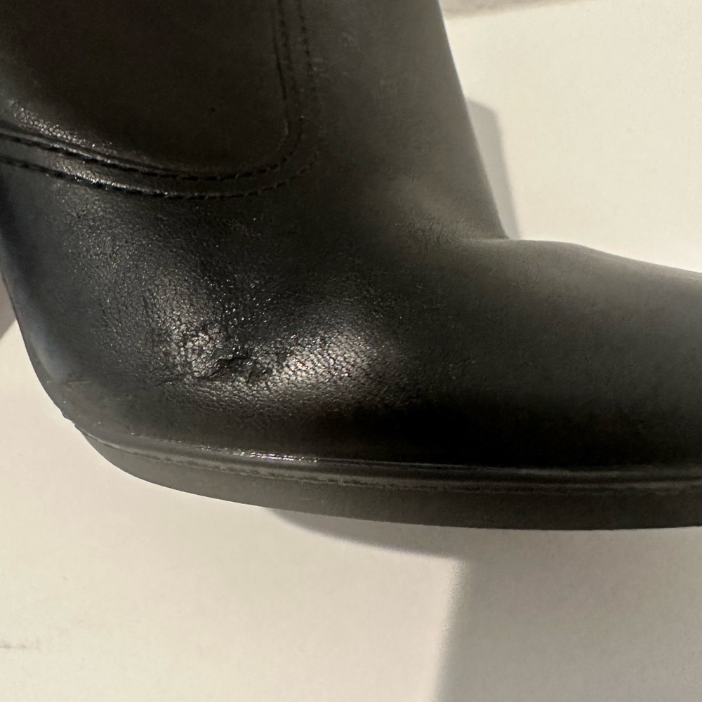 COACH Aliza Black Leather Ankle Boot Booties Size 8 - Picture 7 of 11